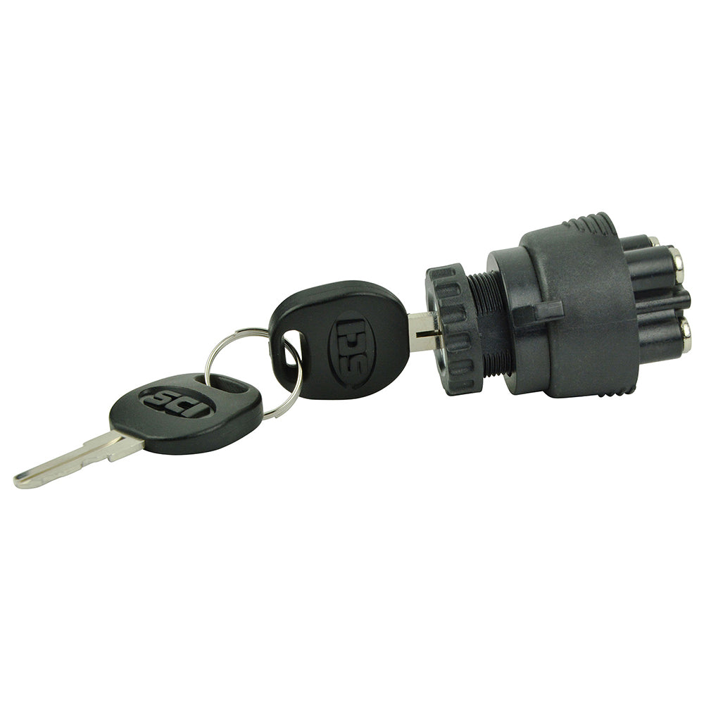 BEP Marine 3-Position Ignition Switch - OFF, Ignition, and Start - Marine-Grade Battery Switch
