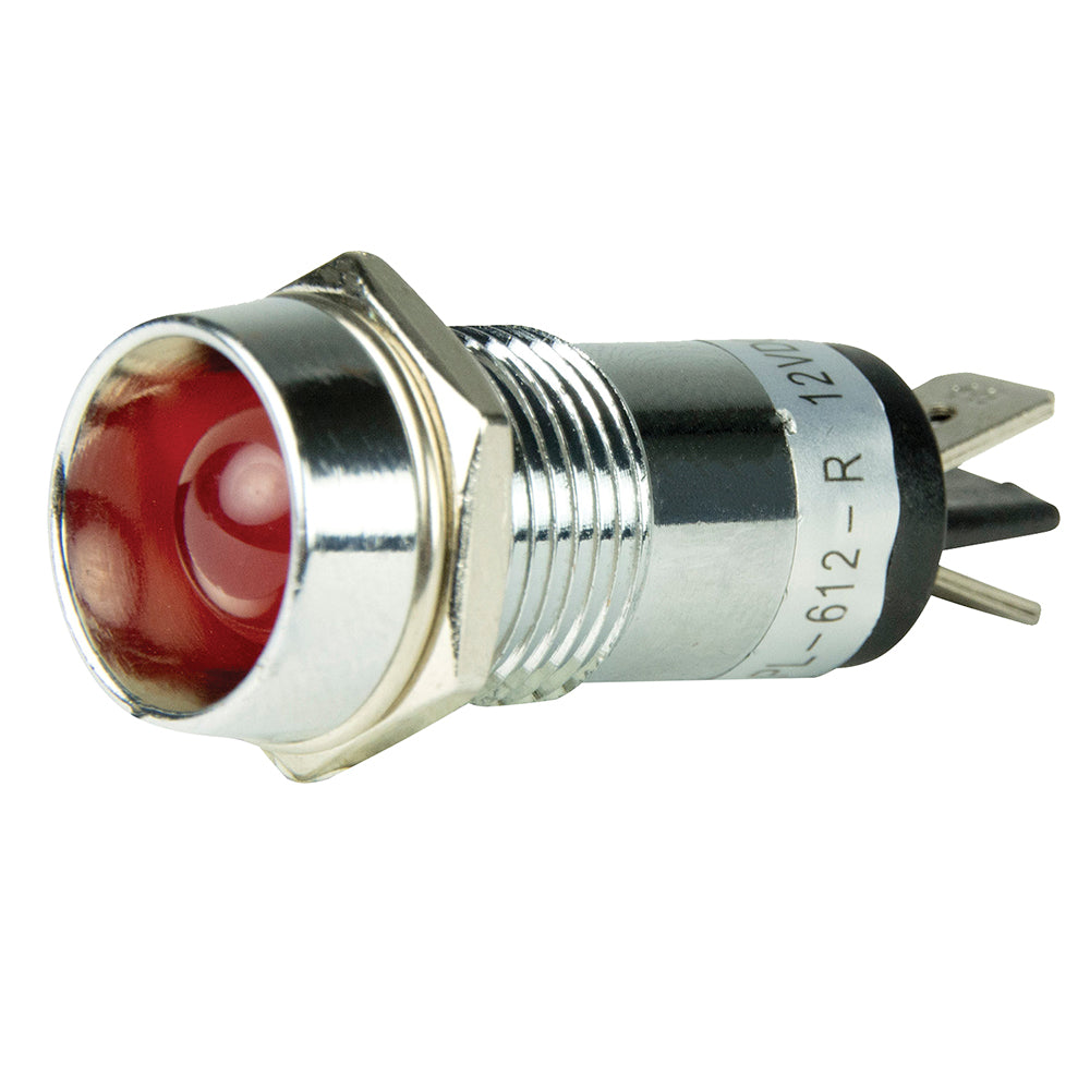 BEP Marine 12V Red LED Pilot Indicator Light - Durable and Bright Signal Indicator