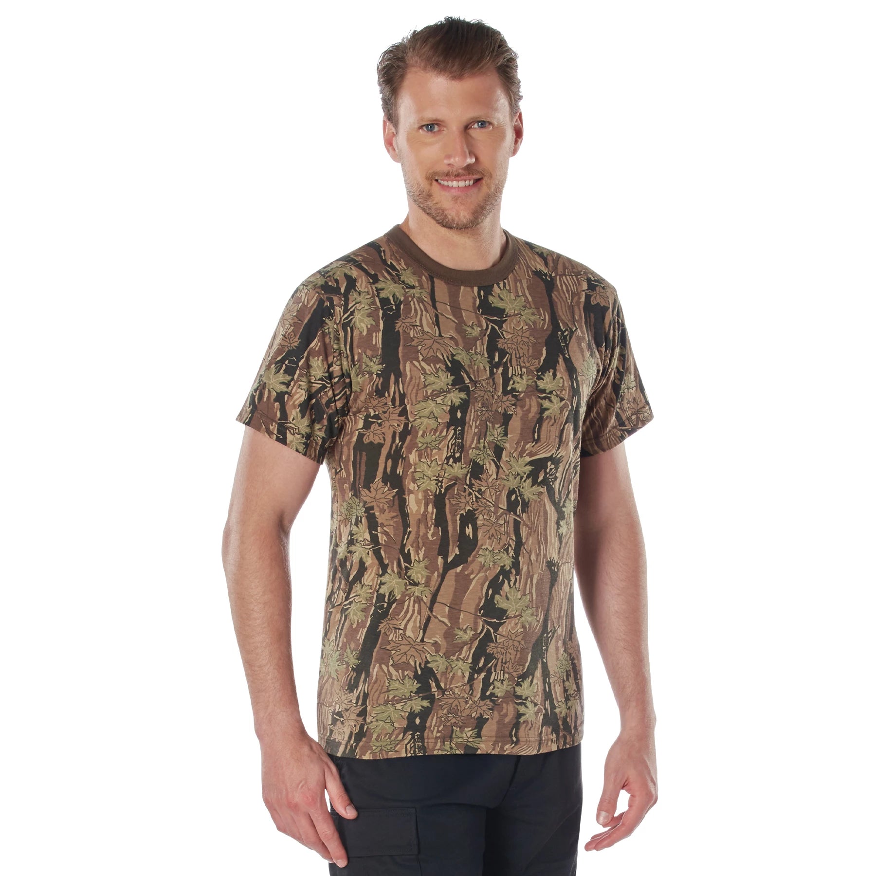 Rothco Smokey Branch Camo T-Shirt Size 2XL – Durable Military-Style Camouflage Tee