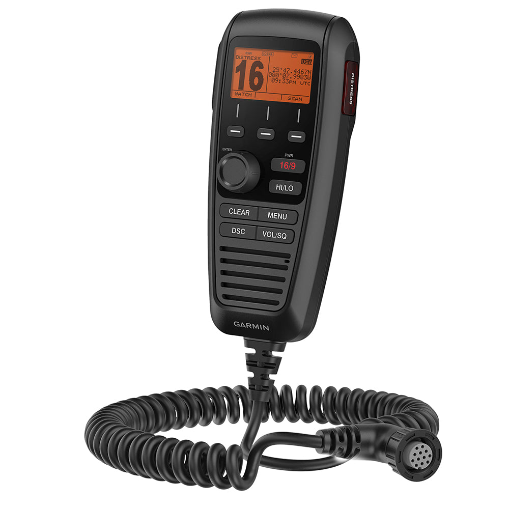 Garmin GHS 11 Wired VHF Handset - Remote Marine Radio Control with Intercom Capability