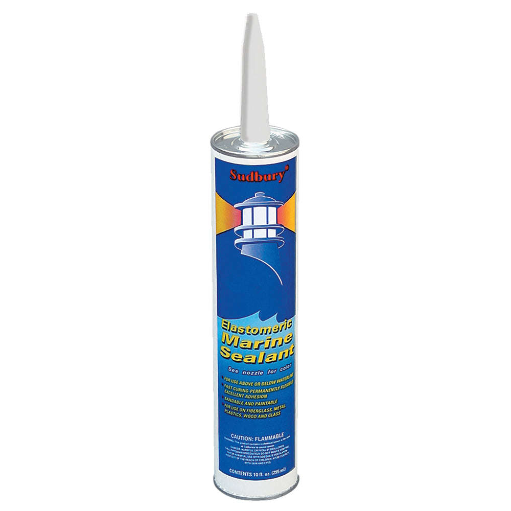 Sudbury Elastomeric Marine Sealant - 10oz Clear Cartridge for Marine and Heavy Duty Applications