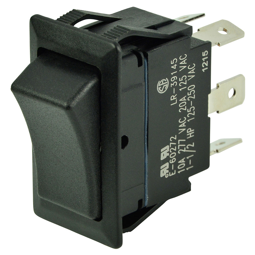 BEP Marine DPDT Rocker Switch - 12V/24V ON/OFF/ON with Double Pole, Double Throw Function