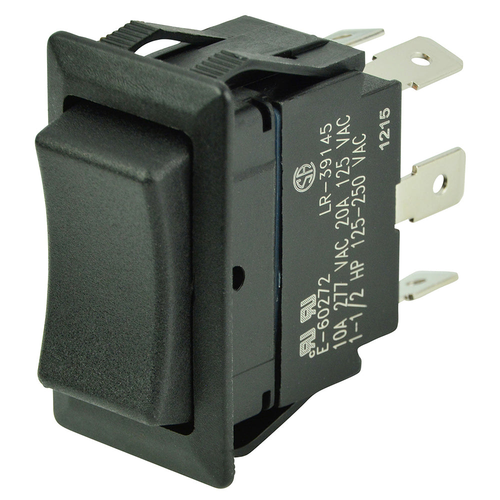 BEP Marine DPDT Rocker Switch 12V/24V (ON)/OFF/(ON) - Dual Pole, Double Throw Control
