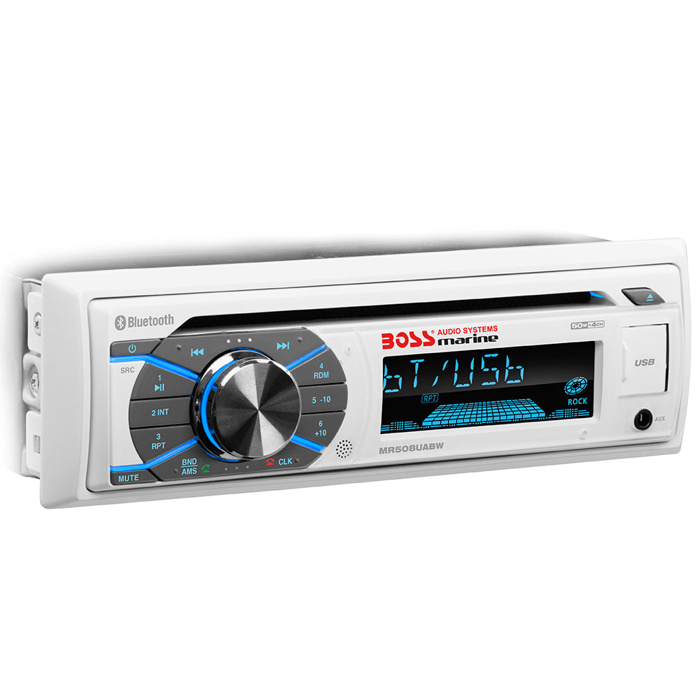 Boss Audio MR508UABW Marine Stereo with Bluetooth, CD, USB, and AM/FM Radio