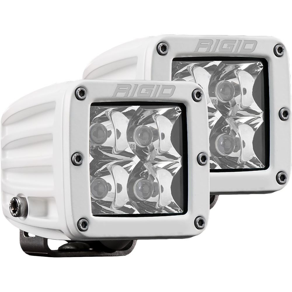 RIGID Industries D-Series PRO Hybrid-Spot LED Pair - White for Versatile Off-Road and Automotive Lighting