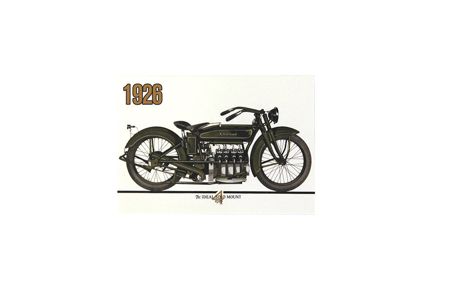 V-Twin Cleveland Greeting Card - Unique Motorcycle-Themed Card for Special Occasions