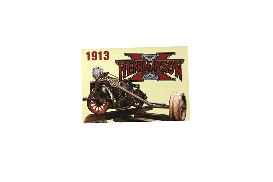 V-Twin Henderson Greeting Card - Perfect for Motorcycle Enthusiasts