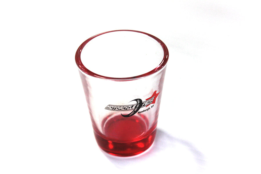 V-Twin Motorcyclepedia Shot Glass - Classic Motorcycle Design, 2 oz Capacity