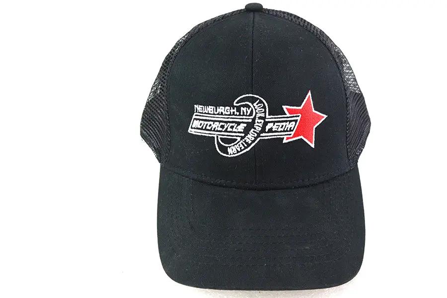 V-Twin Motorcyclepedia Trucker Hat - Classic Mesh Cap with Embroidered Logo by V-Twin