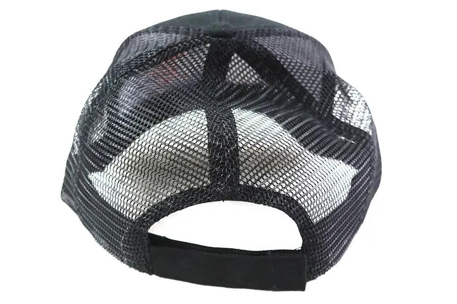 V-Twin Motorcyclepedia Trucker Hat - Classic Mesh Cap with Embroidered Logo by V-Twin