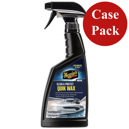Meguiar's Quick Wax Case of 6 – 16 oz Spray Wax for Boats, RVs, and Vehicles