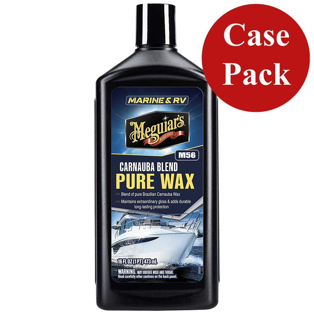 Meguiar's Boat and RV Pure Wax Case of 6 - High Gloss Marine and RV Gel Coat Protection