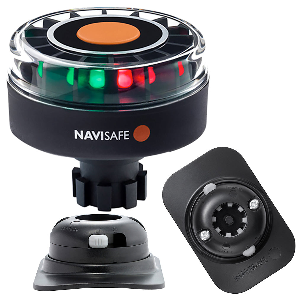 Navisafe Navilight Tricolor 2NM with Navibolt Base and RIB Mount - Black