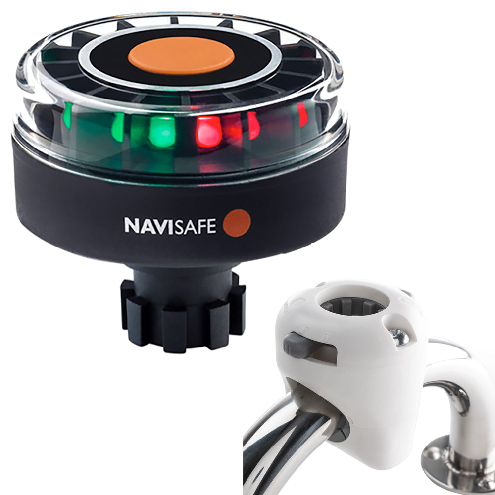 Navisafe Navilight Tricolor 2NM with Navibolt Base and Rail Mount - White