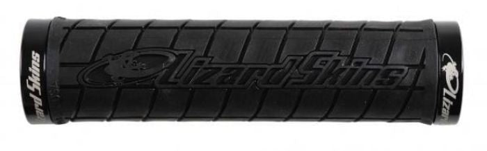 OURY LOLDS010 Dual-Clamp Lock-On Logo Handlebar Grips - Black