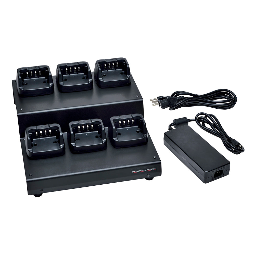 Standard Horizon SAD-1460 6-Unit Multi Charger for Yaesu Lithium-Ion Batteries