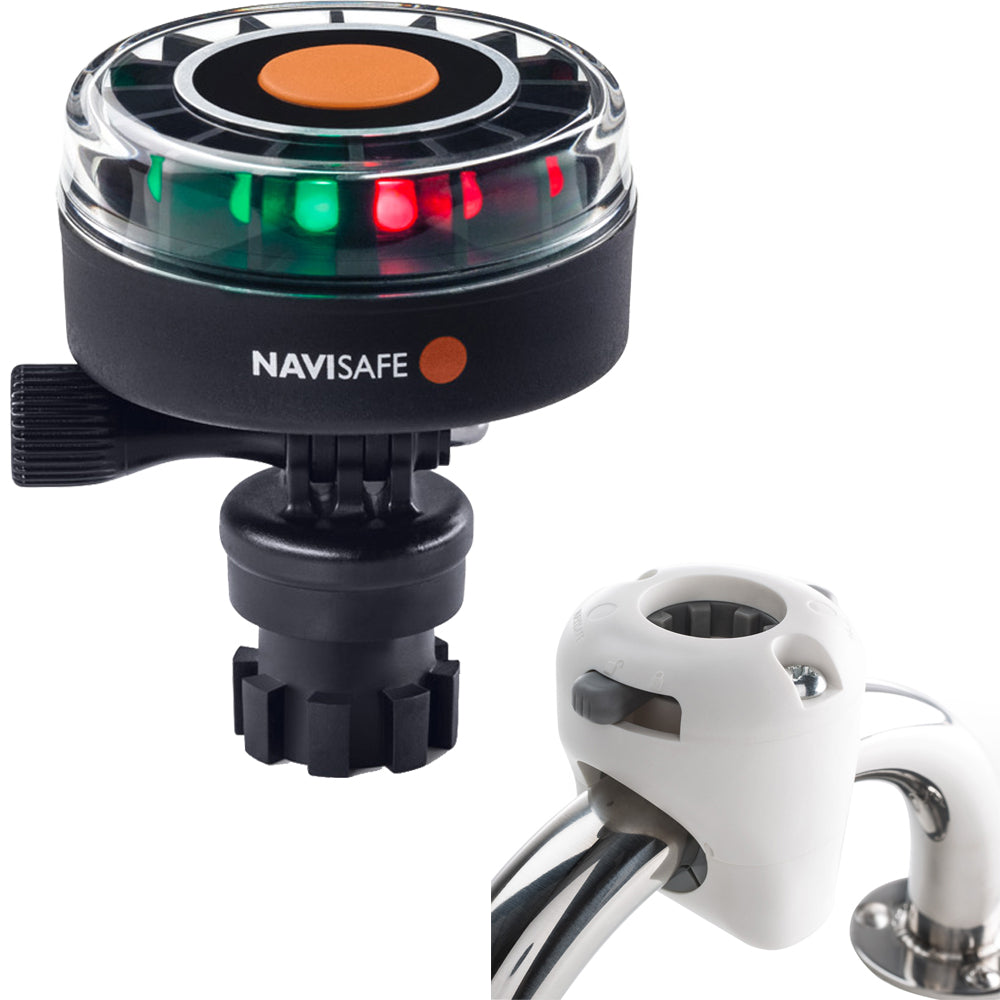 Navisafe Navilight 2NM Tricolor with Navimount Base and Rail Mount – White