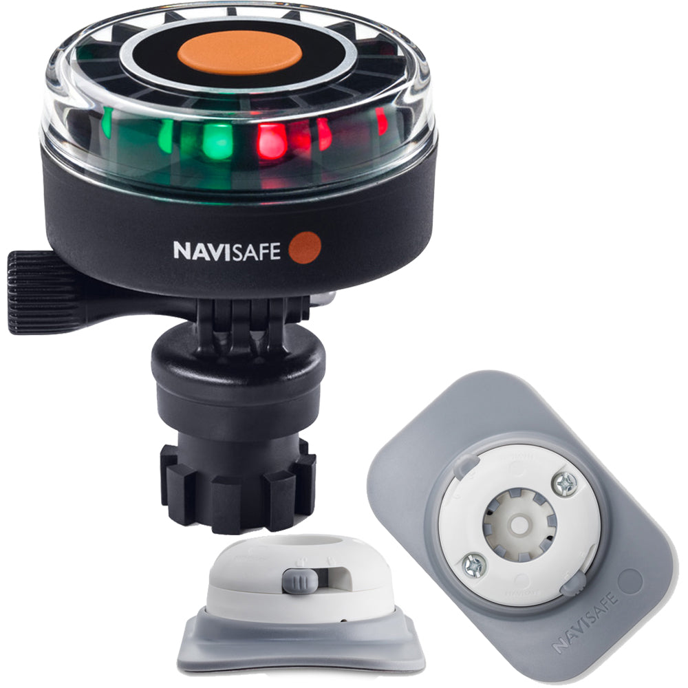 Navisafe Navilight 2NM Tricolor with Navimount Base and RIB Mount - White