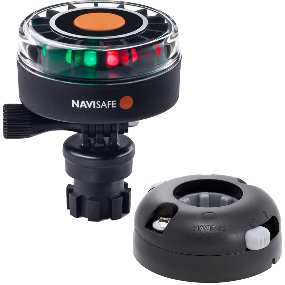 Navisafe Navilight 2NM Tricolor with Navimount Base and Horizontal Mount - Black