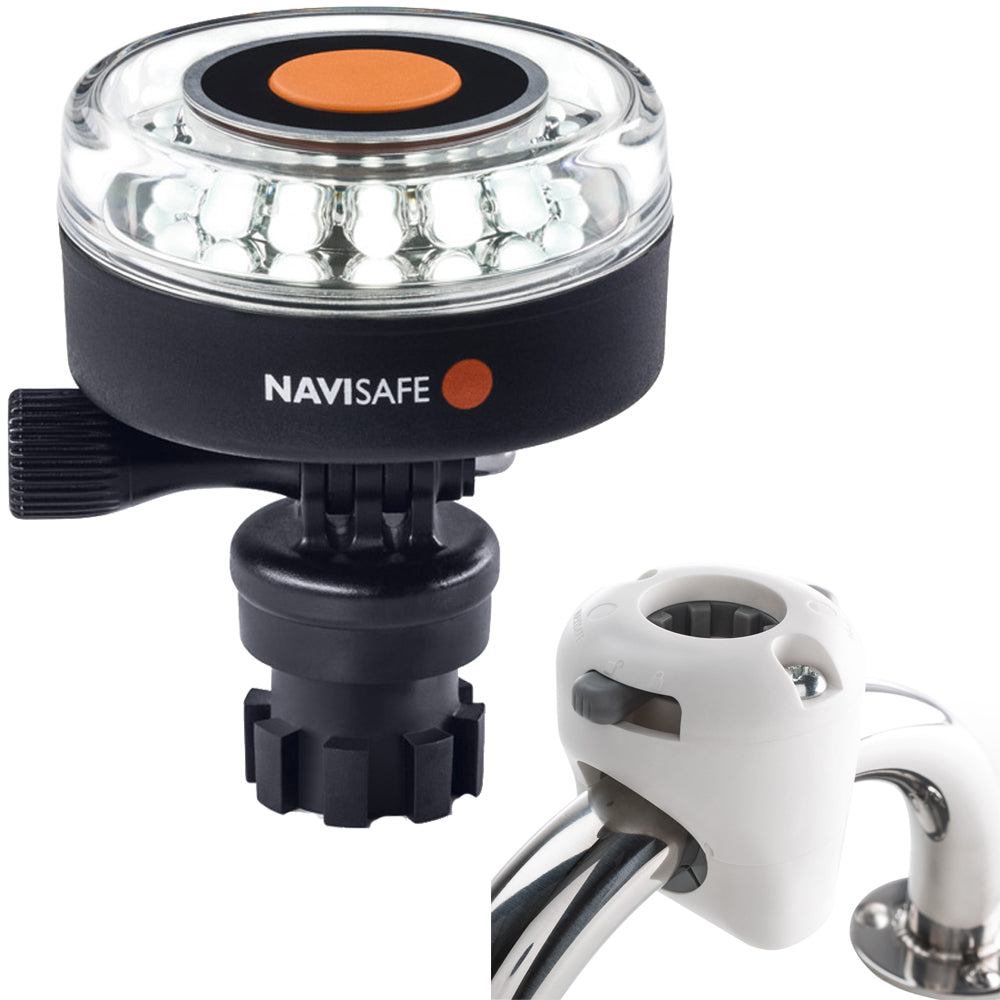 Navisafe Navilight 360 2NM White with Navimount Base and Rail Mount - White