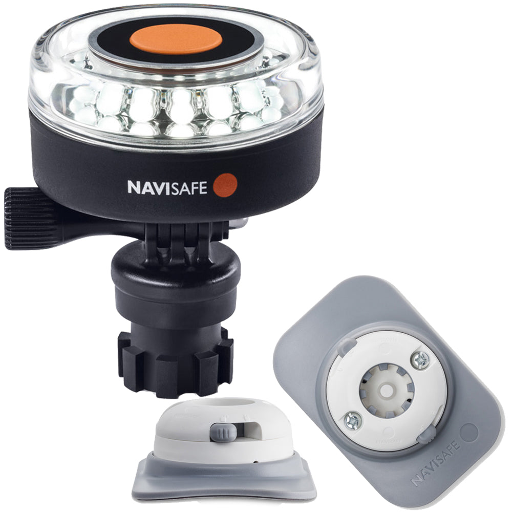 Navisafe Navilight 360 2NM White with Navimount Base and RIB Mount - White