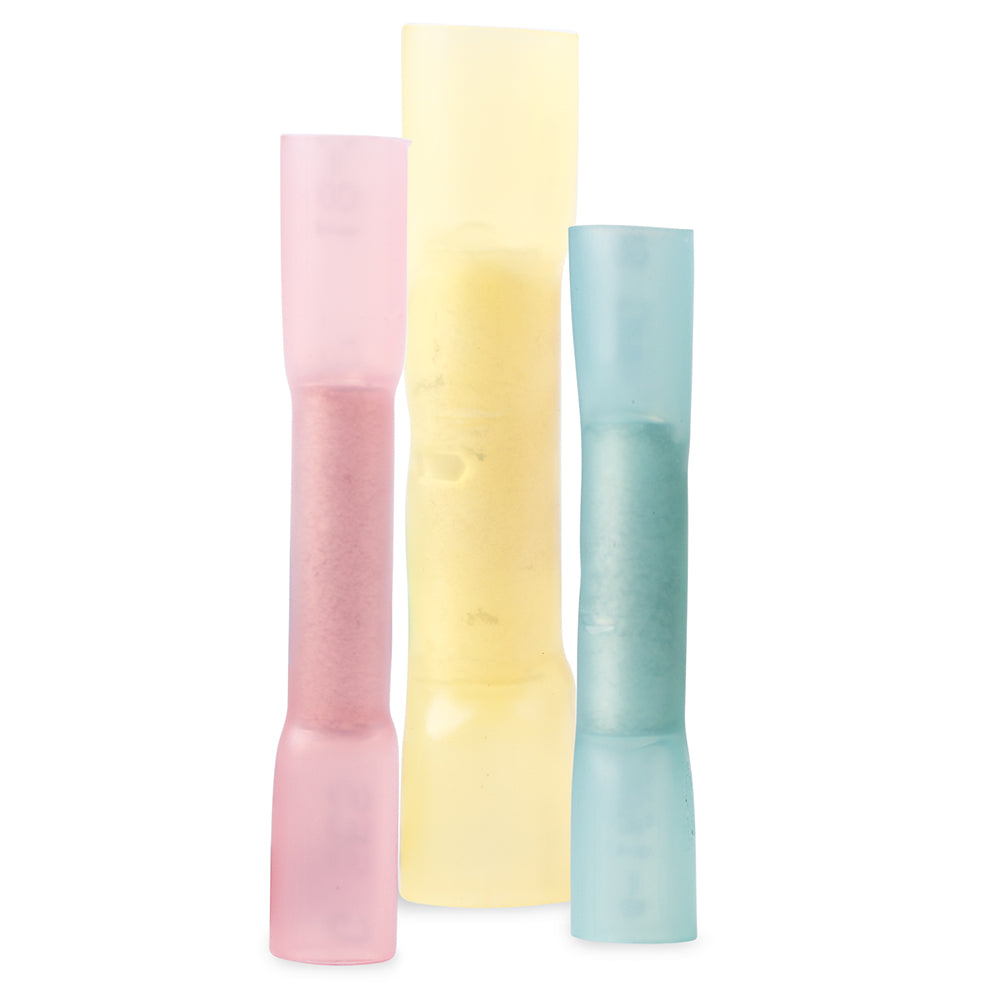Ancor 22-10 AWG Heat Shrink Butt Connectors - 10 Pack for Waterproof and Vibration-Resistant Splicing