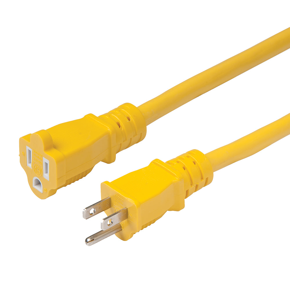 Marinco 15A 12/3 Heavy-Duty Marine-Grade Extension Cord - 50 Feet