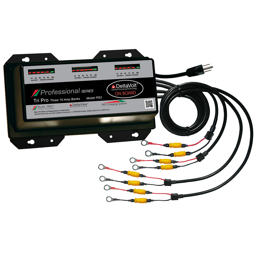 Dual Pro Professional Series 45A Battery Charger for 12V-36V Marine and Recreational Use