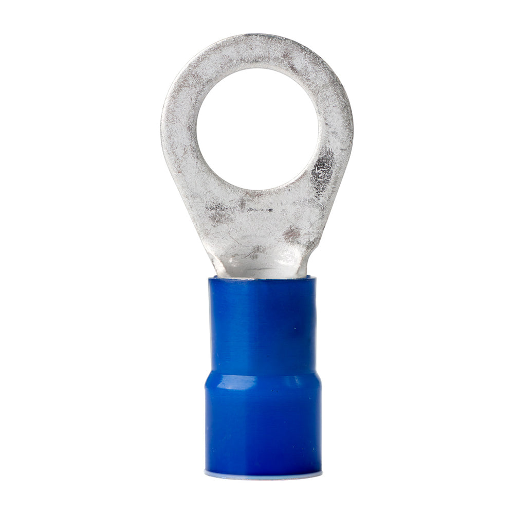 Ancor 6 AWG 1/2 inch Nylon Ring Terminal - 25 Pack for Marine and Automotive Wiring