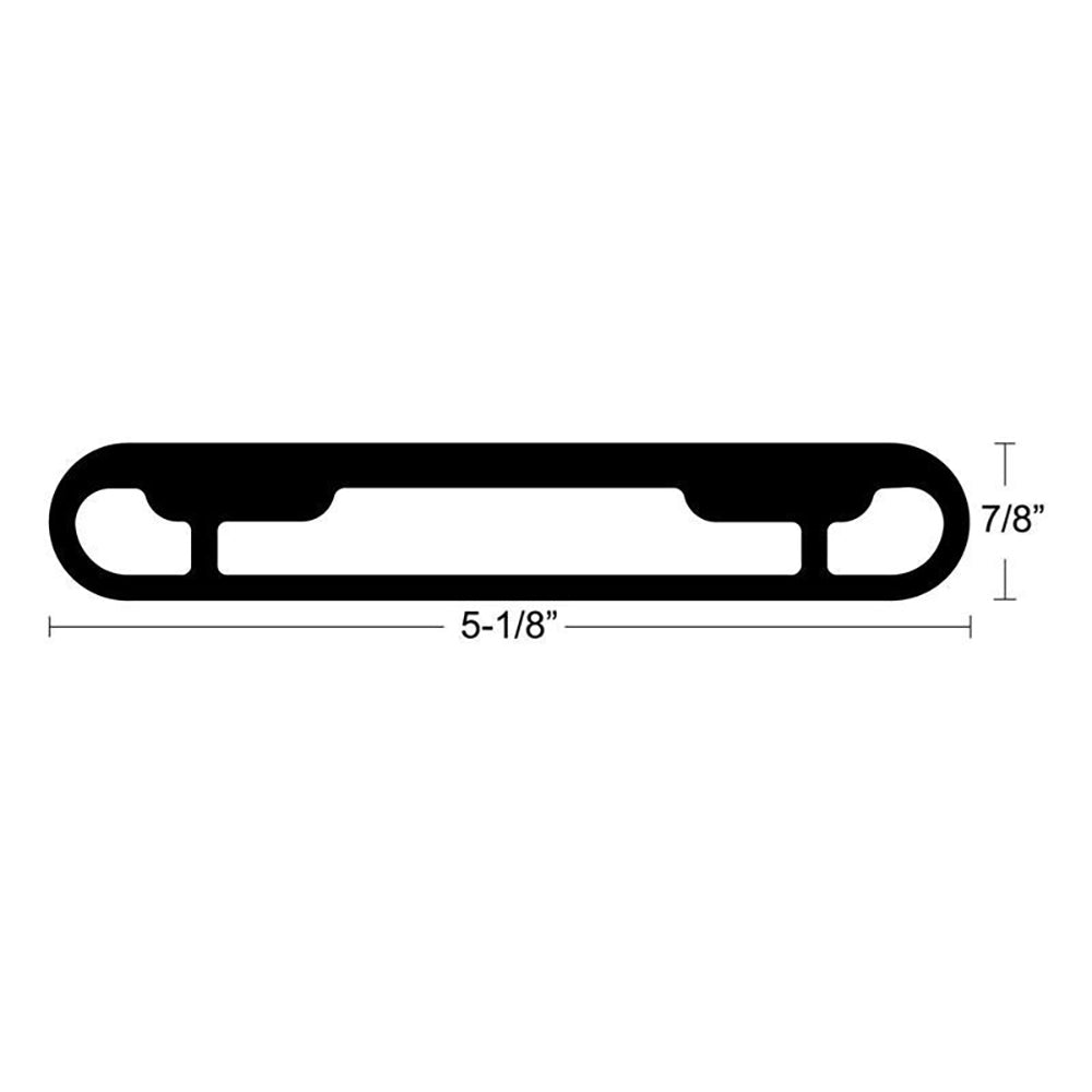 TACO Marine GSE-1939BSA20 T-Top Extrusion Plate Pair for Grand Slams - 20 Inch