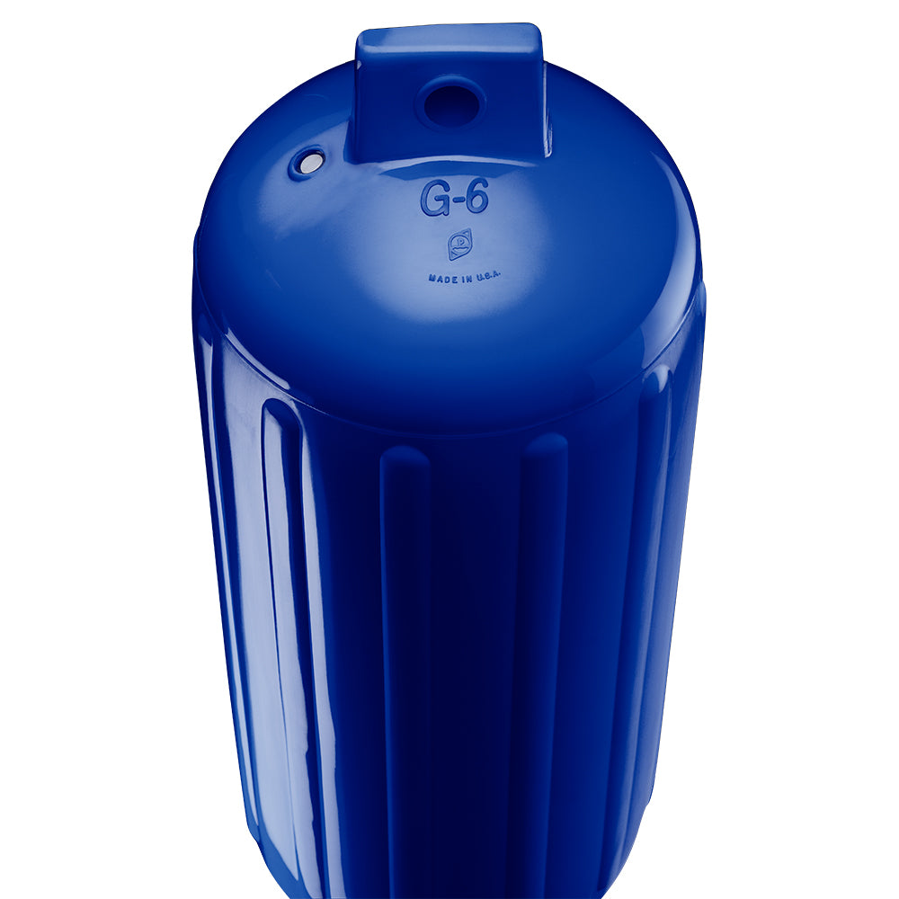 Polyform U.S. G-6 Twin Eye Fender 11" x 30" in Cobalt Blue with Inflation Adapter