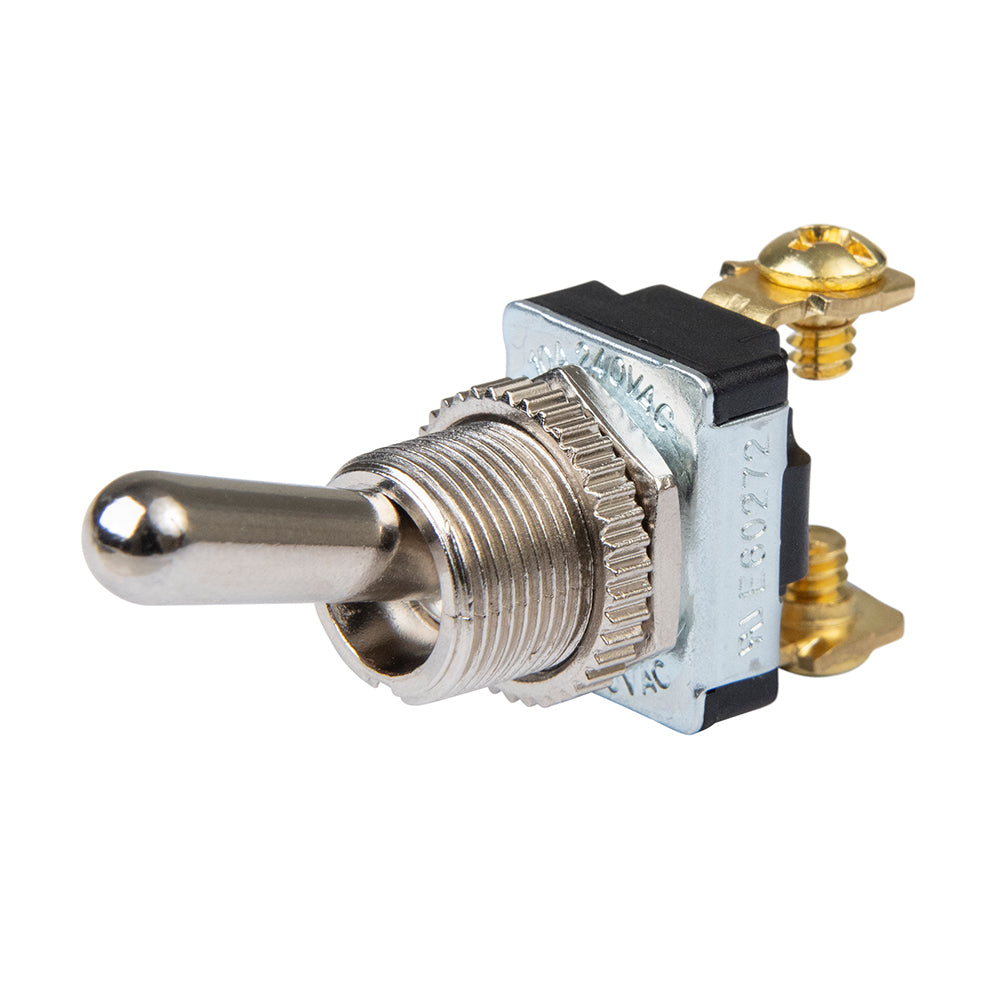 BEP Marine SPST Chrome Plated Toggle Switch with 11/16 Inch Handle - Off/On