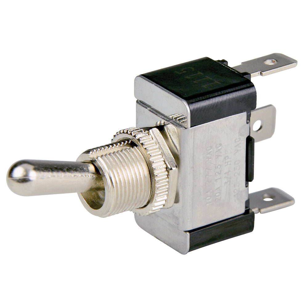 BEP Marine SPDT Chrome Plated Toggle Switch - ON/OFF/ON, 12V DC, 25A