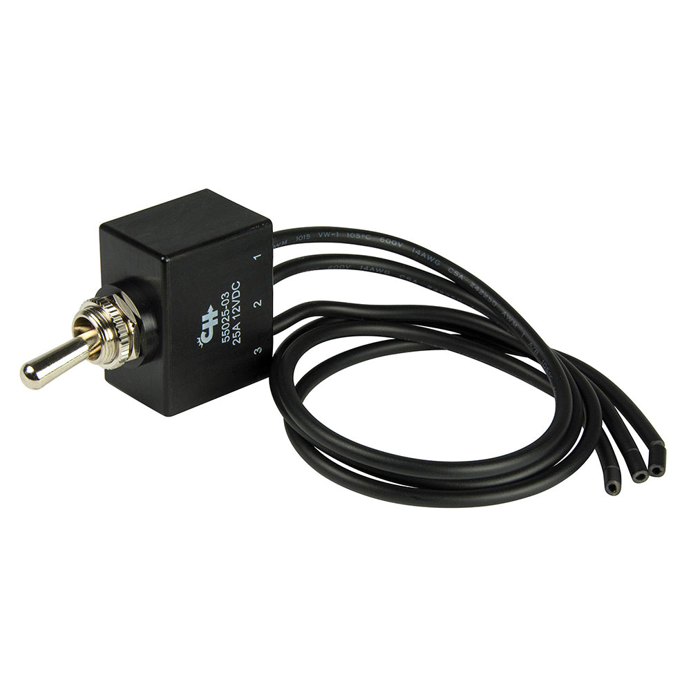 BEP Marine SPDT Sealed Toggle Switch - ON/ON, 12V/24V DC, 25A/15A Capacity