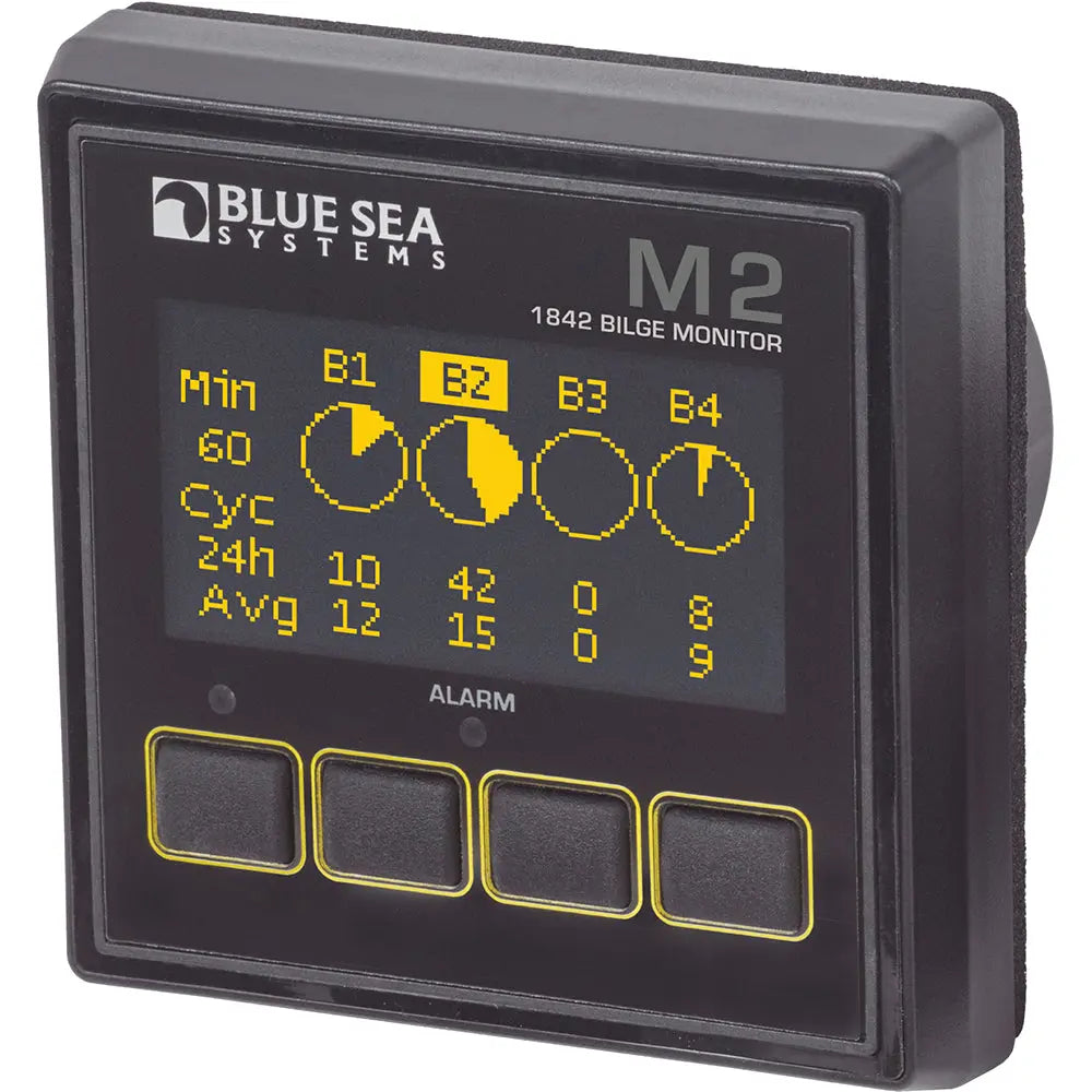 Blue Sea Systems 1842 M2 OLED Digital Bilge Meter with Adjustable Alarms and Relay Control