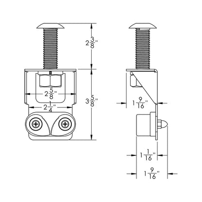 TACO Marine Outrigger Line Tensioner F16-0204-1 for Larger Boats and Sport Fishing Vessels