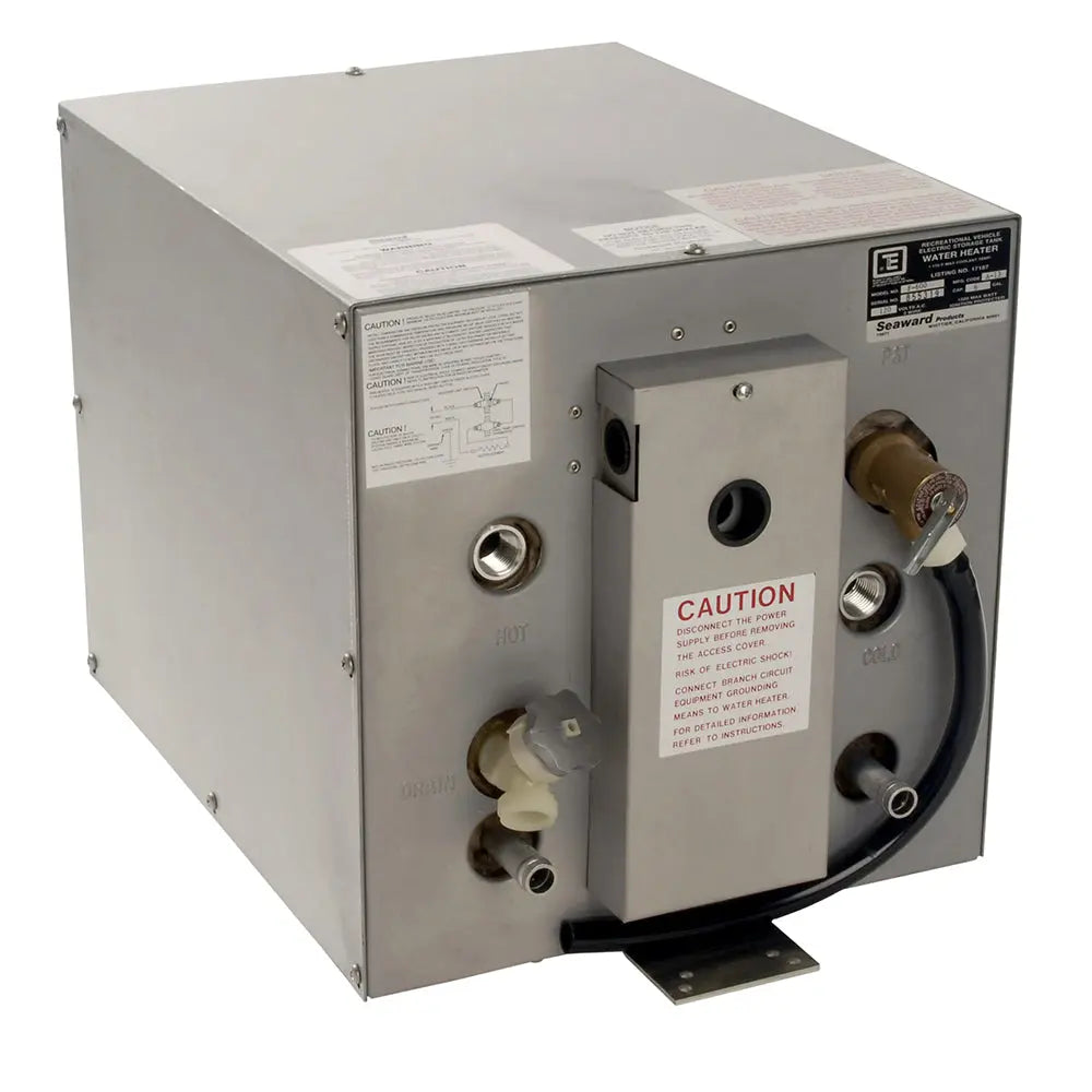 Whale Marine Seaward 6 Gallon Hot Water Heater with Front Heat Exchange - 240V, 1500W, Galvanized Steel