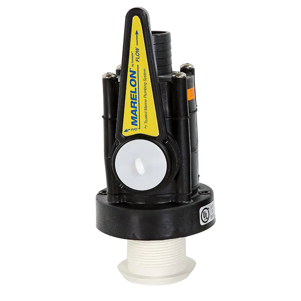 Forespar Marelon Full-Flow Seacock and 1/2 Inch Mushroom Through-Hull System