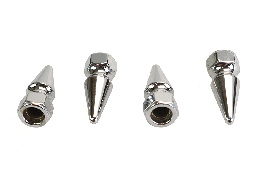 Colony Chrome Pike Nut Fine 5/16 inch-24 Thread - 4 Pack