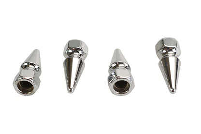 Colony Chrome Pike Nut Fine 5/16 inch-24 Thread - 4 Pack