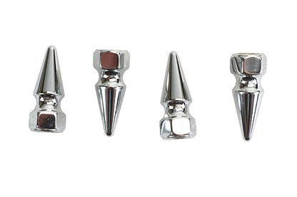 Colony Chrome Pike Nut Fine 5/16 inch-24 Thread - 4 Pack
