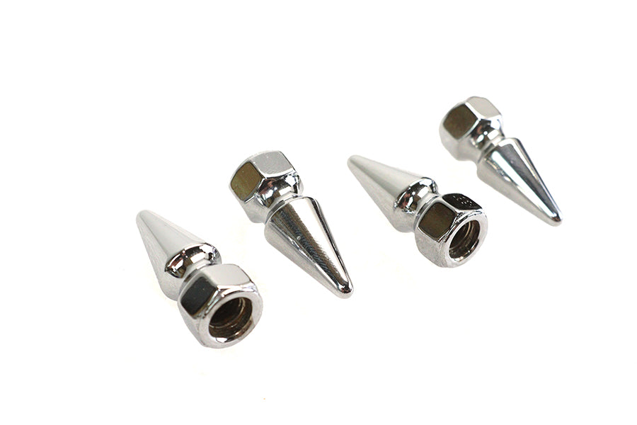 Colony Chrome Pike Nut Fine 5/16 inch-24 Thread - 4 Pack