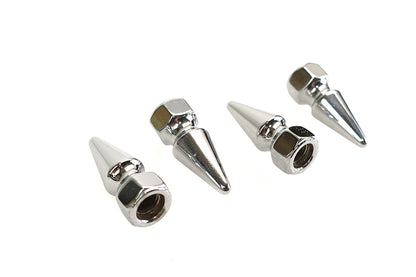 Colony Chrome Pike Nut Fine 5/16 inch-24 Thread - 4 Pack