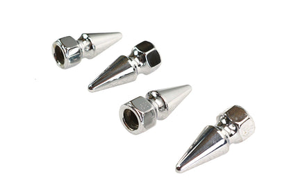Colony Chrome Pike Nut Fine 5/16 inch-24 Thread - 4 Pack