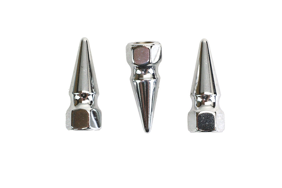 Colony Chrome Pike Nut Fine 3/8 inch-24 Thread (Pack of 3)