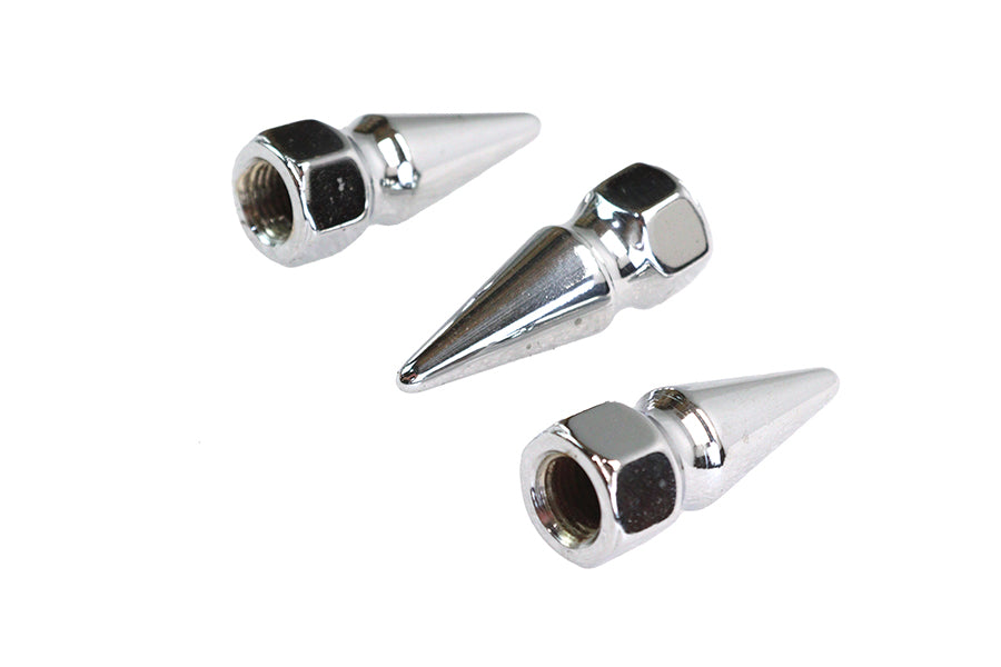 Colony Chrome Pike Nut Fine 3/8 inch-24 Thread (Pack of 3)
