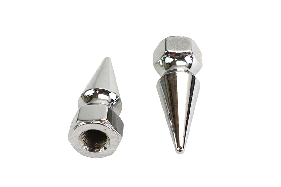 Colony Chrome Pike Nut Fine 7/16 inch - 24 Thread, 2 Pack