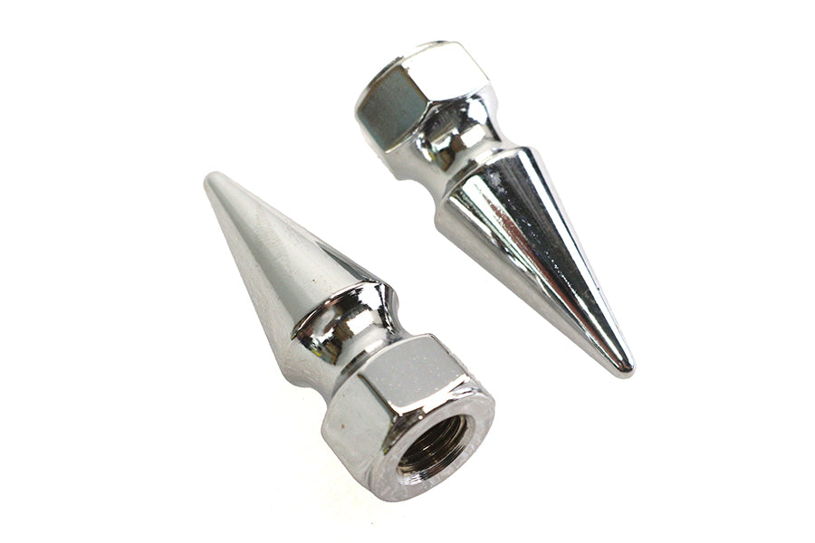Colony Chrome Pike Nut Fine 7/16 inch - 24 Thread, 2 Pack