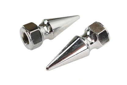 Colony Chrome Pike Nut Fine 7/16 inch - 24 Thread, 2 Pack
