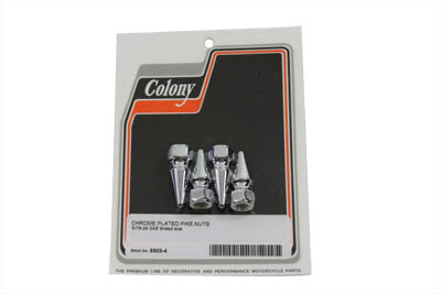 Colony Chrome Pike Nut 5/8 inch-11 Coarse Thread - Durable USA-Made Fastener